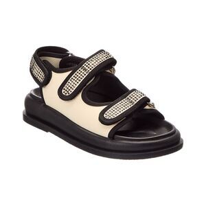 Baldinini Leather Sandal, Black